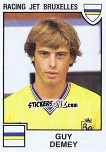 Sticker Guy Demey - Football Belgium 1984-1985 - Panini