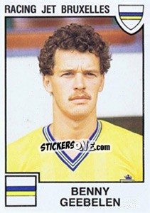 Sticker Benny Geebelen - Football Belgium 1984-1985 - Panini