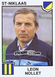 Sticker Leon Nollet - Football Belgium 1984-1985 - Panini