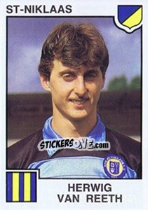 Sticker Herwig van Reeth - Football Belgium 1984-1985 n. 249 - Panini