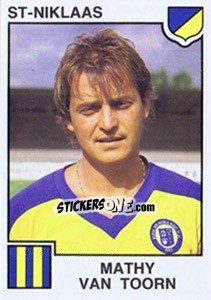 Sticker Mathy van Toorn - Football Belgium 1984-1985 - Panini