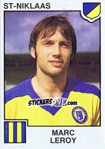 Sticker Marc Leroy - Football Belgium 1984-1985 - Panini