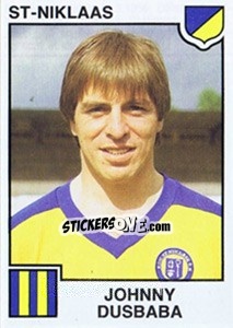 Cromo Johnny Dusaba - Football Belgium 1984-1985 - Panini