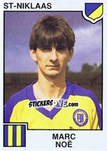 Sticker Marc Noe - Football Belgium 1984-1985 n. 255 - Panini