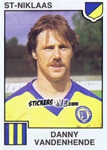 Sticker Danny Vandenhende - Football Belgium 1984-1985 - Panini