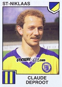Cromo Claude Deproot - Football Belgium 1984-1985 - Panini