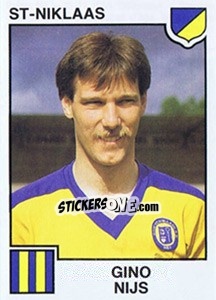 Sticker Gino Nijs - Football Belgium 1984-1985 - Panini
