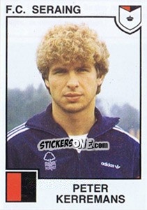 Cromo Peter Kerremans - Football Belgium 1984-1985 - Panini