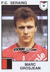 Sticker Marc Grosjean - Football Belgium 1984-1985 - Panini