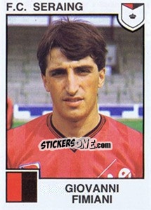 Cromo Giovanni Fimani - Football Belgium 1984-1985 - Panini