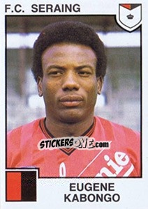 Sticker Eugene Kabongo - Football Belgium 1984-1985 - Panini