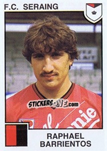 Sticker Raphael Barrientos - Football Belgium 1984-1985 - Panini