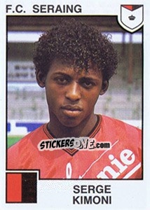 Sticker Serge Kimoni - Football Belgium 1984-1985 - Panini