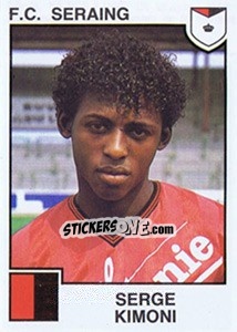 Sticker Serge Kimoni - Football Belgium 1984-1985 n. 277 - Panini