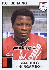 Cromo Jacques Kingambo - Football Belgium 1984-1985 - Panini