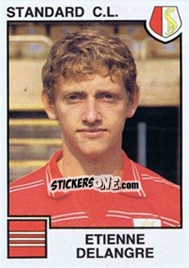 Cromo Etienne Delangre - Football Belgium 1984-1985 - Panini