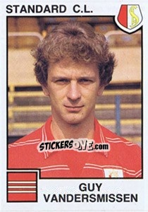 Cromo Guy vandersmissen - Football Belgium 1984-1985 - Panini