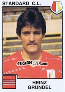 Cromo Heinz Grundel - Football Belgium 1984-1985 - Panini