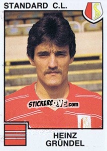 Sticker Heinz Grundel - Football Belgium 1984-1985 n. 302 - Panini