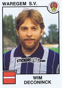 Sticker Wim Deconinck - Football Belgium 1984-1985 n. 307 - Panini