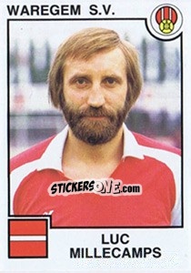 Sticker Luc Millecamps - Football Belgium 1984-1985 - Panini