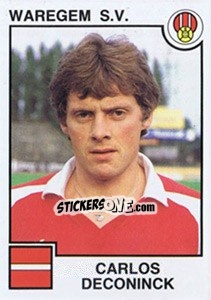 Sticker Carlos Deconinck - Football Belgium 1984-1985 - Panini