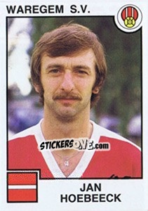 Sticker Jan Hoebeeck - Football Belgium 1984-1985 n. 312 - Panini