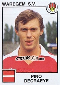 Sticker Pino Decraeye - Football Belgium 1984-1985 - Panini