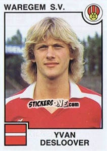 Sticker Yvan Desloover - Football Belgium 1984-1985 - Panini