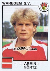 Sticker Armin Gortz - Football Belgium 1984-1985 - Panini