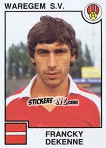 Sticker Francky Dekenne - Football Belgium 1984-1985 - Panini