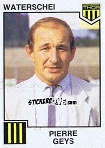 Cromo Pierre Geys - Football Belgium 1984-1985 - Panini