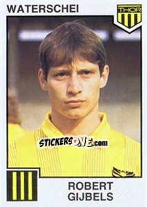 Sticker Robert Gijbels - Football Belgium 1984-1985 n. 330 - Panini