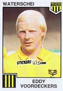 Sticker Eddy Voordeckers - Football Belgium 1984-1985 - Panini