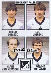 Cromo Milco Derijck / Luc Limpens / Alain van Kemseke / Roland de Winne
