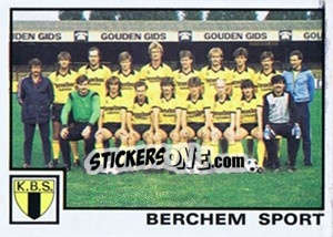 Figurina Team - Football Belgium 1984-1985 n. 350 - Panini