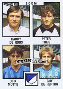 Sticker Harry de Roos / Peter Thijs / Dirk Motte / Guy de Hertog