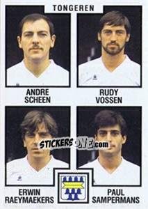 Cromo Andre Scheen / Rudy Vossen / Erwin Raeymaeker / Paul Sampermans - Football Belgium 1984-1985 n. 416 - Panini