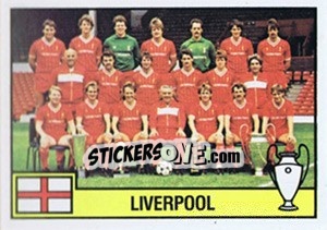 Sticker Team Liverpool - Football Belgium 1984-1985 - Panini