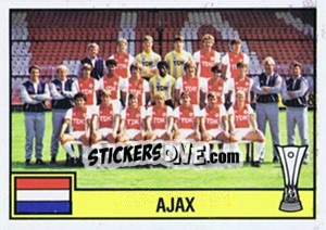 Sticker Team Ajax - Football Belgium 1984-1985 - Panini