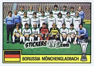 Cromo Team Borussia Mönchengladbach - Football Belgium 1984-1985 - Panini