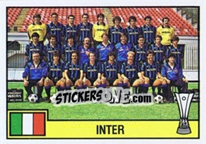 Figurina Team Inter Milan - Football Belgium 1984-1985 - Panini
