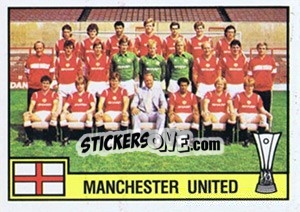 Figurina Team Manchester United - Football Belgium 1984-1985 - Panini