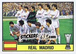 Sticker Team Real Madrid - Football Belgium 1984-1985 n. 433 - Panini