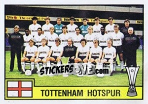 Cromo Team Tottenham Hotspur - Football Belgium 1984-1985 - Panini
