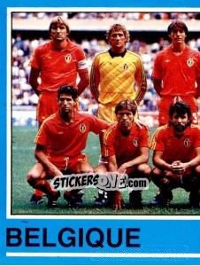 Sticker Team Belgium - Football Belgium 1986-1987 n. 1 - Panini