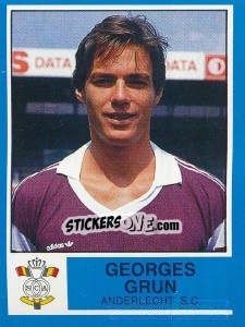 Sticker Georges Grun - Football Belgium 1986-1987 n. 6 - Panini