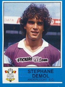 Sticker Stephane Demol - Football Belgium 1986-1987 n. 8 - Panini