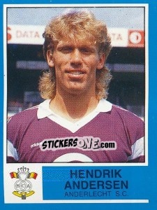 Sticker Hendrik Andersen - Football Belgium 1986-1987 n. 9 - Panini