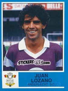 Sticker Juan Cozano - Football Belgium 1986-1987 - Panini